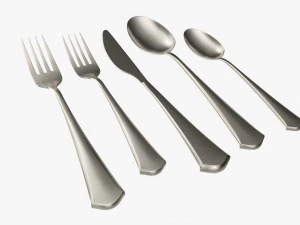 Flatware set 05 3D Model