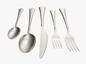Flatware set 05 Modelo 3D