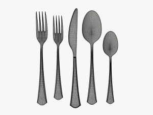 Flatware set 05 3D Model