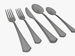 Flatware set 05 Modelo 3D