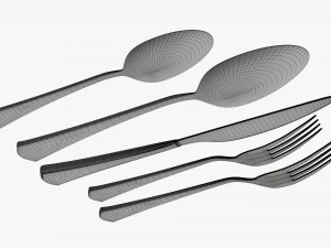 Flatware set 05 3D Model