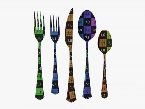 Flatware set 05 3D Model