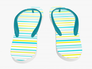 Flip-flops footwear woman summer beach 01 Modelo 3D