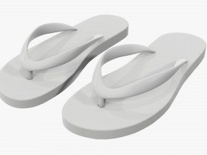 Flip-flops footwear woman summer beach 01 Modelo 3D