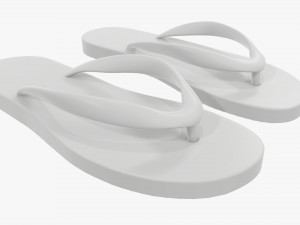 Flip-flops footwear woman summer beach 01 Modelo 3D