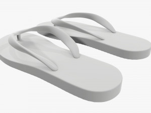 Flip-flops footwear woman summer beach 01 Modelo 3D