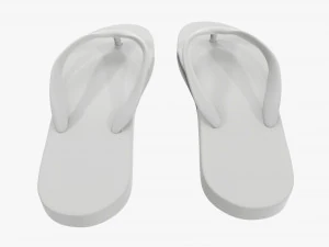 Flip-flops footwear woman summer beach 01 3D Model