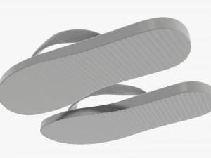 Flip-flops footwear woman summer beach 01 3D Model