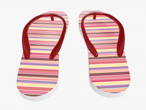 Flip-flops footwear woman summer beach 02 Modelo 3D