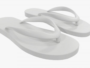 Flip-flops footwear woman summer beach 02 Modelo 3D