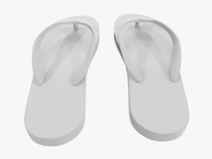 Flip-flops footwear woman summer beach 02 3D Model