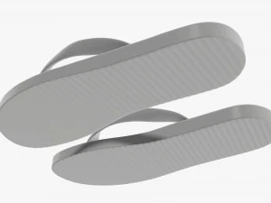 Flip-flops footwear woman summer beach 02 3D Model