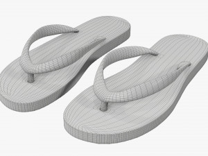 Flip-flops footwear woman summer beach 02 Modelo 3D