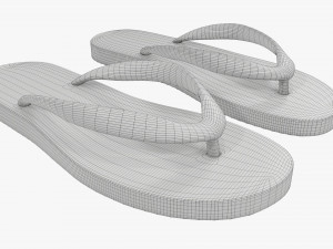 Flip-flops footwear woman summer beach 02 Modelo 3D