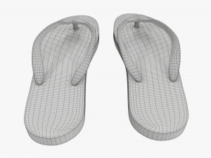 Flip-flops footwear woman summer beach 02 Modelo 3D