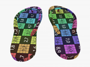 Flip-flops footwear woman summer beach 02 Modelo 3D