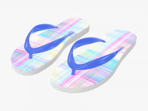 Flip-flops footwear woman summer beach 03 Modelo 3D