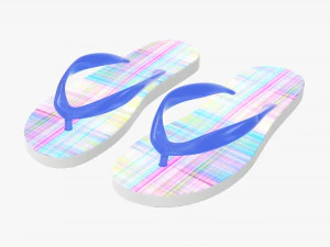 Chinelos cal&ccedil;ado mulher ver&atilde;o praia 03 Modelo 3D