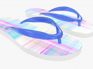 Flip-flops footwear woman summer beach 03 3Dモデル