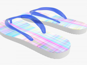 Flip-flops footwear woman summer beach 03 3Dモデル