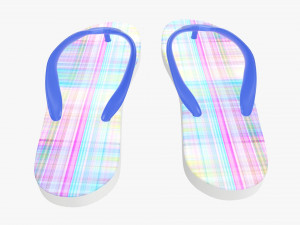 Flip-flops footwear woman summer beach 03 3Dモデル