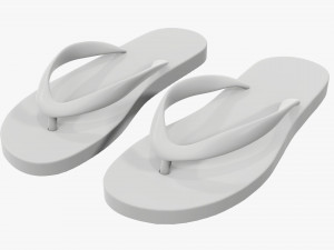 Flip-flops footwear woman summer beach 03 3Dモデル