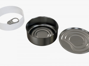 Food tin can carrier package Modelo 3D