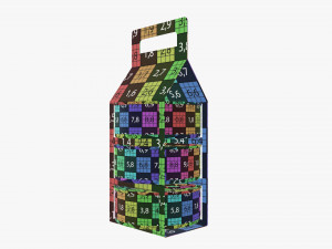 Food tin can carrier package Modelo 3D