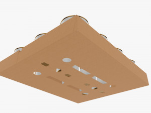 Food tin can shipping tray Modelo 3D
