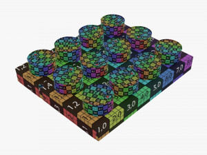 Food tin can shipping tray Modelo 3D