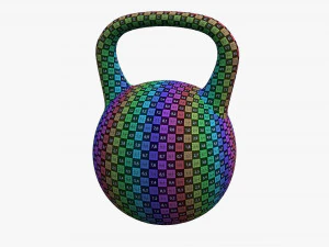 Gym weight kettlebell 3D Model