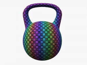 Gym weight kettlebell 3D Model