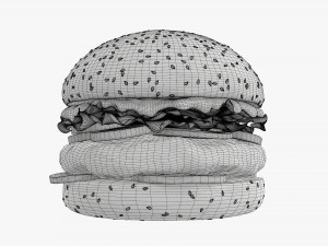Hamburger fast food 02 Modelo 3D