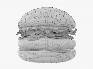 Hamburger fast food 02 Modelo 3D
