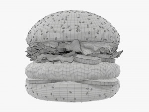 Hamburger fast food 02 Modelo 3D