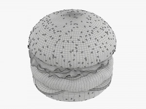 Hamburger fast food 02 Modelo 3D