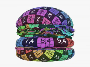 Hamburger fast food 02 3D Model