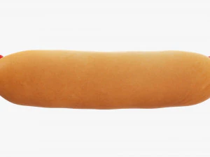 Hot dog with ketchup mayonnaise 3D Model