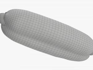 Hot dog with ketchup mayonnaise 3D Model