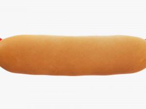 Hot dog with ketchup mustard Modelo 3D