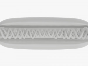 Hot dog with ketchup mustard stylized Modelo 3D