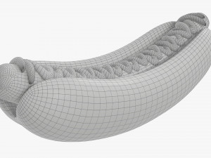 Hot dog with ketchup mustard stylized Modelo 3D