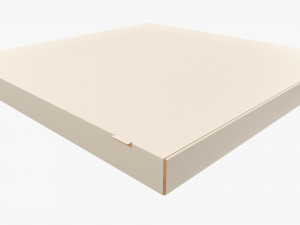 Pizza small cardboard box closed 3D मॉडल