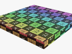 Pizza small cardboard box closed 3D मॉडल