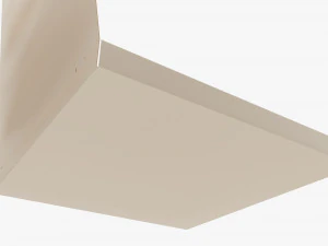 Pizza small cardboard box open 01 3D Model