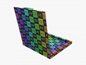 Pizza small cardboard box open 01 Modelo 3D