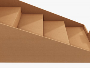 Product display cardboard stand 01 Model 3D