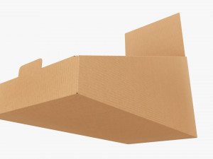 Product display cardboard stand 01 Model 3D