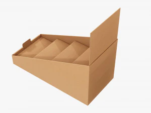 Product display cardboard stand 01 3D Model