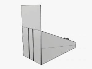 Product display cardboard stand 01 Model 3D
